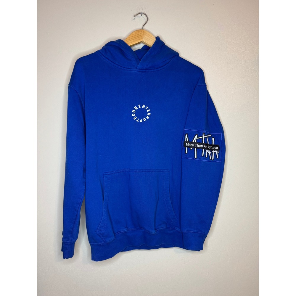 Uninterrupted More Than An Athlete Blue Hoodie Sweatshirt L